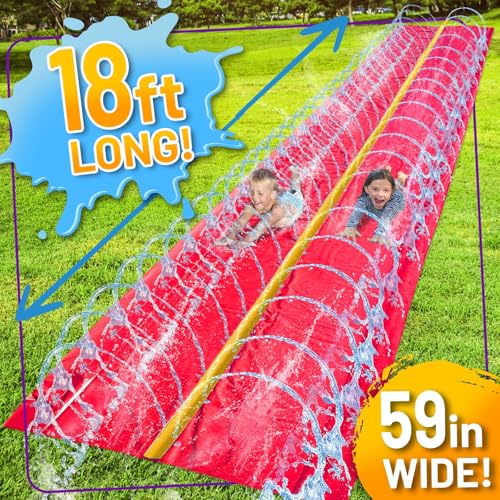 Stargo 18 x 5 ft - Slip Splash and Slide, Water Slides for Kids - Backyard waterslide for Kid Outdoor Fun Summer Water Toys, Water Activities for Kids and adults for backyard fun, Ages 4-8, 5 6 7 8-12
