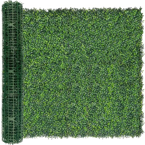 Artificial Ivy Privacy Fence Screen:48"x 128" (43 SQFT) 4-Layer Leaf UV-Anti Faux Greenery Boxwood Backdrop Ivy Vine Leaf Fence Panels for Outdoor, Indoor, Garden,Backyard and Decor - color: Boxwood, size: 48"x128"