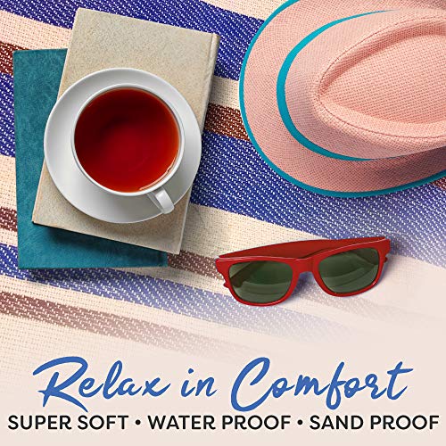 scuddles Extra Large Picnic Blanket – 60" x 60" Waterproof Outdoor Mat with Soft Dual-Layer Comfort, Foldable Travel Rug for Beach, Camping, Lawn, Parks & Family Picnics - color: Tan