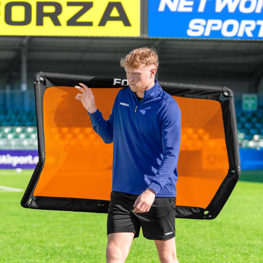 FORZA POD Goal Lite | Lightweight ALU40 Portable Soccer Goal – Assembles in Seconds – Perfect for Training, Matches & Backyard Play – Sizes: 4ft, 5ft & 6ft - color: Orange, size: 4 x 2