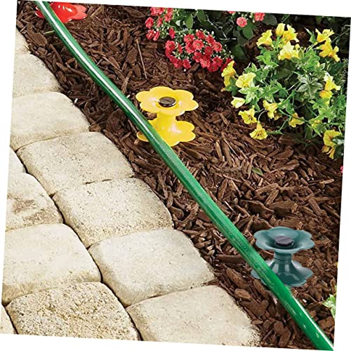 Abaodam 4Pcs Heavy Duty Garden Hose Guide Spikes Durable Hose Stakes for Lawn and Garden Watering Plant Protector for Greenhouse Flower Bed and Patio Use