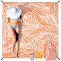 HIHOHO Beach Blanket Waterproof Sandproof Extra Large Beach Mat 79" X 83"/120"x108"for 1-8 Adults Quick Drying Durable Outdoor Picnic Mat for Beach Travel Camping Hiking