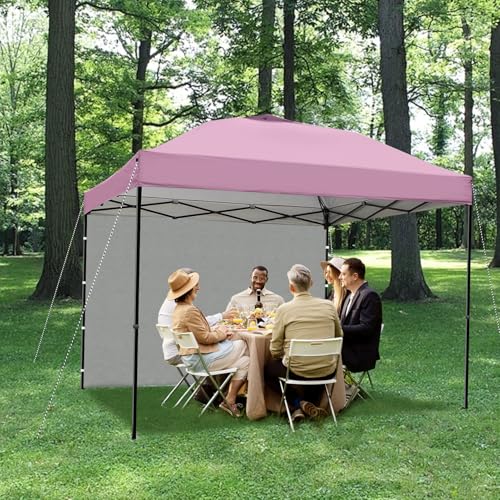 Joramoy Canopy Tent Sidewalls for 10×10 Pop Up Canopy, 3 Pack Instant Canopy Sunwall, Waterproof and UV Protection Canopy Shade Wall, Straight Leg Canopy Sidewalls 3 PCS Only(PinkPurple) - color: PinkPurple, size: 10×10