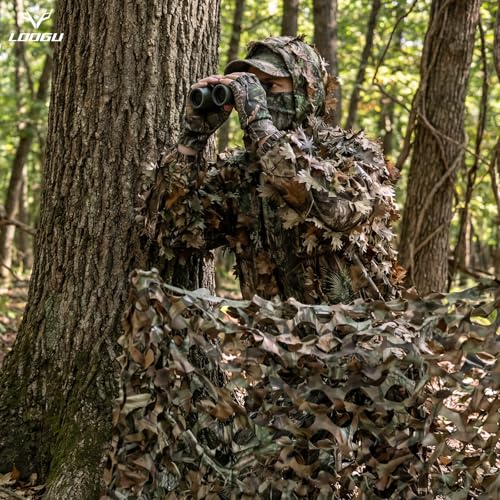 LOOGU Camo Netting, Camouflage Net Blinds Great for Sunshade Camping Shooting Hunting - color: Loogu Super Tree 2.0 - W, size: 1.5x6M=5x19.7ft