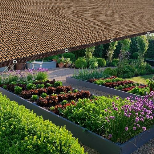 80% Sunblock Shade Cloth Net Resistant - 6x16Ft Garden Shade Mesh for Plant Cover, Greenhouse, Chicken Coop, Kennels, Tomatoes Plants - size: 6×16FT
