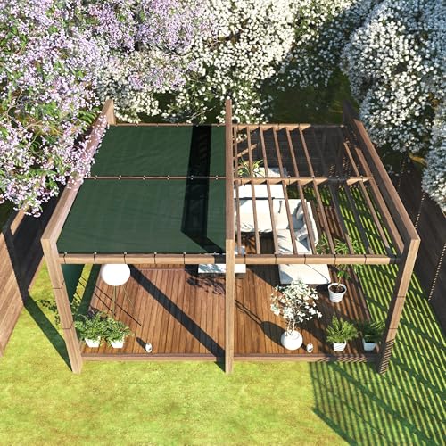ColourTree Customized Size 6' x 1' Green Fence Screen Privacy Screen - Commercial Grade 170 GSM - Heavy Duty - 3 Years Warranty - Cable Zip Ties Included - color: Green 2nd Generation, size: 6' x 1' Custom Made Size