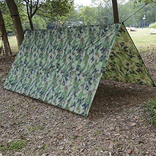 Lightweight Tent Tarp, Waterproof Shelter Cover for Camping Hiking, Multi Use Hammock Tarp Canopy for Outdoor Shade Rain Protection Travel and Backpacking