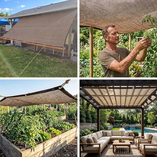 80% Shade Cloth, Durable Mesh Tarp with Grommets, Garden Sunblock Shade Cloth Shading Antifreezing for Plants Cover, Greenhouse, Barns Kennel, Patio, Tomatoes - size: 4×8FT