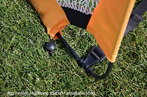 PUGG Pop Up Soccer Goal, Portable Training Football Knitted Poly Net Equipment, The Original Pickup Game Goal, Includes Two Goals & Bag - size: 6 Foot