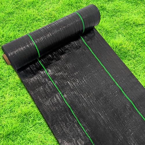 Weed Barrier Landscape Fabric Heavy Duty,3.2 OZ Premium Garden Ground Cover,1.4 ft X 50 ft Heavy Duty Weed Mat Fabric,Durable Weed Barrier Fabric for Yard, Vegetable Gardens, Flower Beds - size: 1.4X50 FT
