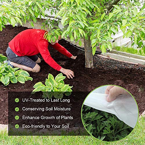 Weed Barrier Fabric Premium 5oz Landscape Fabric Heavy Duty Ground Cover Pro Garden Road Fabric Commercial Weed Barrier Fabric Anti-Weed Gardening Mat, 4FTx250FT - size: 5oz -4FT x250FT-NEW