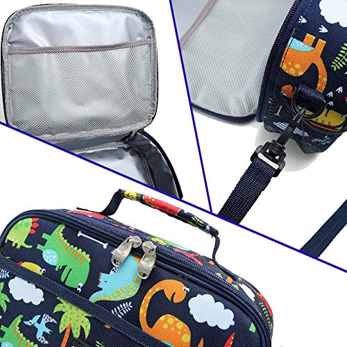 Kids Lunch Bag insulated Lunch Box Lunch Organizer Cooler Bento Bags for School Work/Girls Boys Children Studen Women - color: 7L Pink A