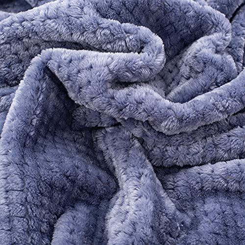 Fuzzy Blanket or Fluffy Blanket for Baby Girl or boy, Soft Warm Cozy Coral Fleece Toddler, Infant or Newborn Receiving Blanket for Crib, Stroller, Travel, Outdoor (24" x 32", DG-Pearl Blue) - color: Dg-pearl Blue, size: Blanket (24" x 32")