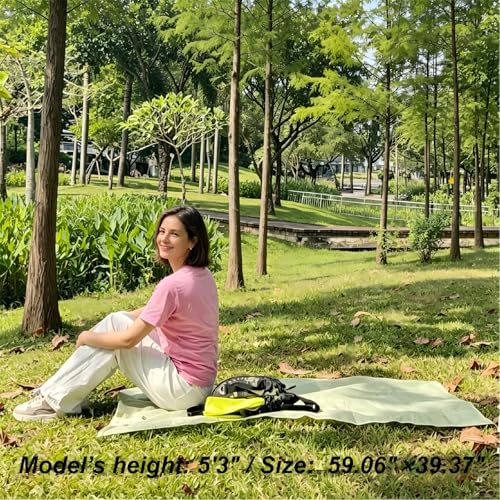 Picnic Blanket Waterproof – Packable Sand Proof Beach Blanket (0.42lb/0.66lb), Compact & Foldable, Fits in Pocket with Integrated Stakes, Ideal for Camping, Hiking, Travel, Concert, Festival - size: 59.06" X 39.37"for 1-2 Persons