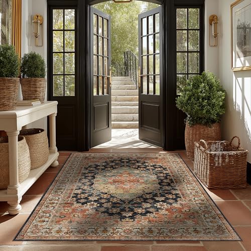 Ruaruarug Area Rug Non Slip Machine Washable Ultra Soft Living Room/Bedroom/Kitchen/Outdoor/Classroom Maroon, 5'×7' - color: Maroon, size: 5' x 7' (Rectangular)