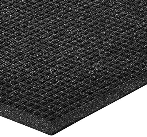 Hudson Exchange (35"x35", Charcoal) Fashion Scraper Entry Square Floor Mat - color: Charcoal