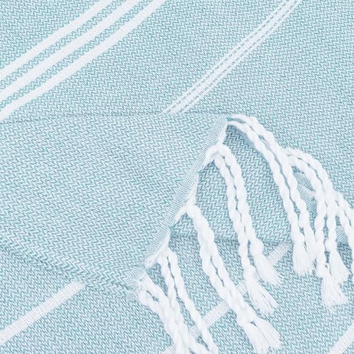 YSYJ Turkish Beach Towel 6 Pack Beach Towels 36"x71" Beach Towel Oversized Sand Free Turkish Towel Quick Dry Bath Towels Blue - color: Blue, size: 36"x71"- 6 Pack