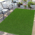 Bsmathom Artificial Grass Rug Indoor Outdoor Rug, 4x6Ft Artificial Grass Area Rug for Patio, Synthetic Artificial Grass Turf Fake Grass Rug with Drainage Holes for Balcony Garden Lawn Landscape - size: 4x6 Feet