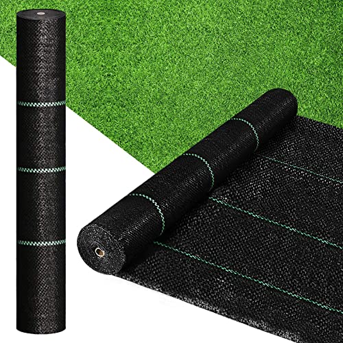 Weed Barrier Fabric Premium 5oz Landscape Fabric Heavy Duty Ground Cover Pro Garden Road Fabric Commercial Weed Barrier Fabric Anti-Weed Gardening Mat, 4FTx100FT - size: 5oz -4FT x100FT-NEW
