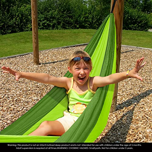 Grassman Kids Small Hammock for Camping Portable Hammock for Child Girls Boys Ultralight Backpack Mini Hammocks with Straps Green - color: Green, size: one pack