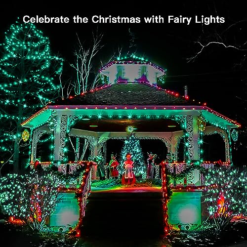 suddus Green Christmas Lights, 33ft 100 LED String Lights with Remote, Green Fairy Lights Battery Operated for Christmas, St Patricks Day, Bedroom, Wreath, Patio, Backyard, Garde, Party Decorations - color: Green, size: 100LED