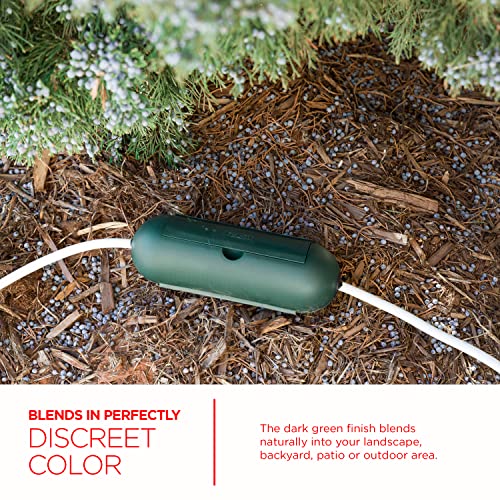 UltraPro Outdoor Extension Cord Safety Cover, Weather Resistant, Protect Outdoor Outlet, Christmas Holiday Decoration Light, 60513 | Green - color: Green, size: 1 Pack
