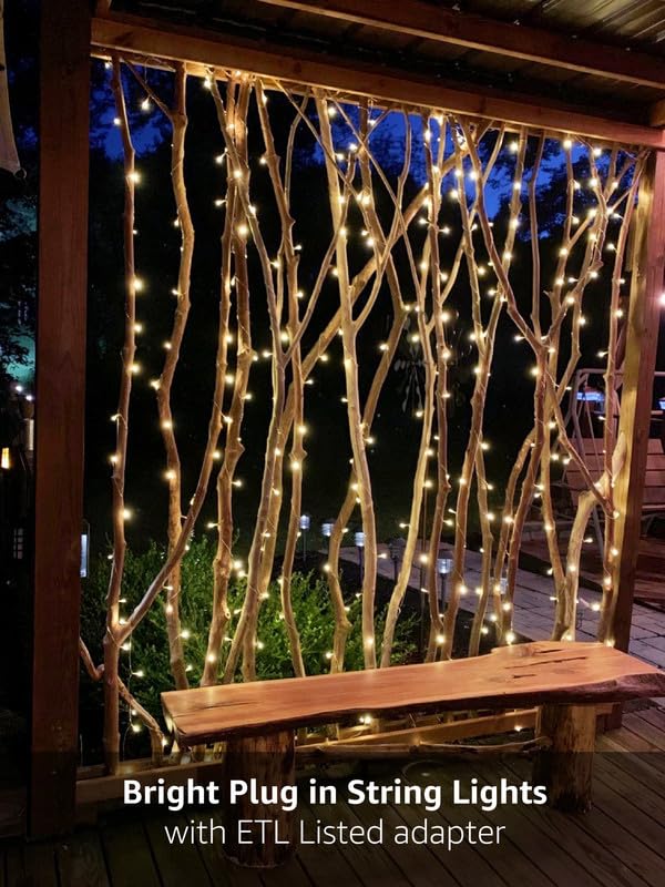 Lighting EVER 306 LED Curtain Lights with 18 Hang Down String Lights, 10×10 ft Plug in Hanging Fairy Lights for Bedroom Wall Window, Twinkle Backdrop Lights for Wedding Patio Gazebo (NOT Connectable) - color: Warm White, size: 9.8 ft