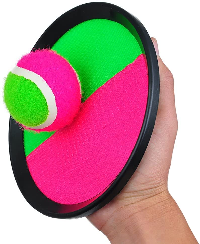 Pitch N Catch Ball Game Pack Indoor and Outdoor Mitt Pitch N Catch Paddle Ball Set (1 Pack) - size: 1 Pack