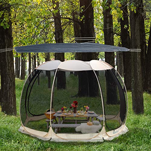 Alvantor Heavy Duty Tarp Waterproof 6'-10'-12'-15' Tarpaulin Ground Trailer with Rust Grommet Weather Resistant Cover Outdoor Camping 10 Mil Thick PE Floor Lightweight Mat - style: 12'x12'