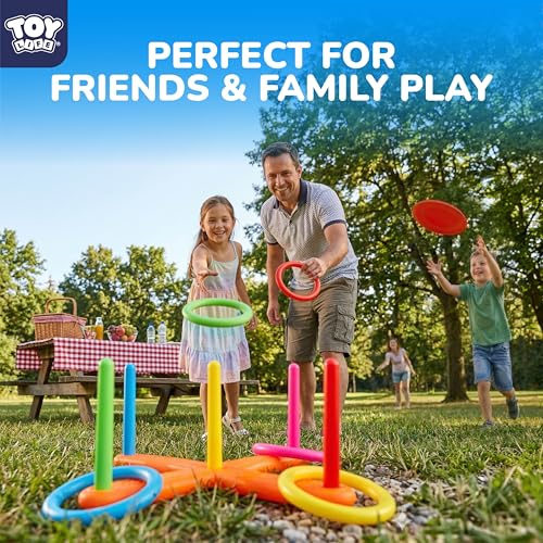 TOY Life Toss and Catch Ball Game 5-in-1 Set for Kids, Sticky Ball Catch Set with Mitts and Balls, Outdoor&Yard Games, Beach Games for Toddlers Ages 2-4 3-6, Throwing Toys