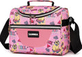 Insulated Cooler Lunch Bag 1.85gal/7L Pink Capibala Reusable Lunch Box Tote for work Picnic Camping Gym Travel - color: 7L Pink Capibala