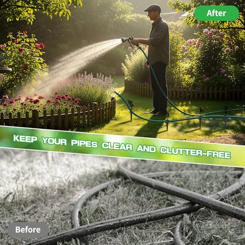 Zonon 4 Packs Metal Garden Hose Guide Stakes 13.8 Inch Heavy Duty Cast Iron Hose Holder Spike with Decorative Flower Fairy Rust Resistant Guides for Garden Lawn Yard Farm Outside Plant Protection - style: Classic