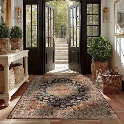 Ruaruarug Area Rug Non Slip Machine Washable Ultra Soft Living Room/Bedroom/Kitchen/Outdoor/Classroom Maroon, 4'×6' - color: Maroon, size: 4' x 6' (Rectangular)