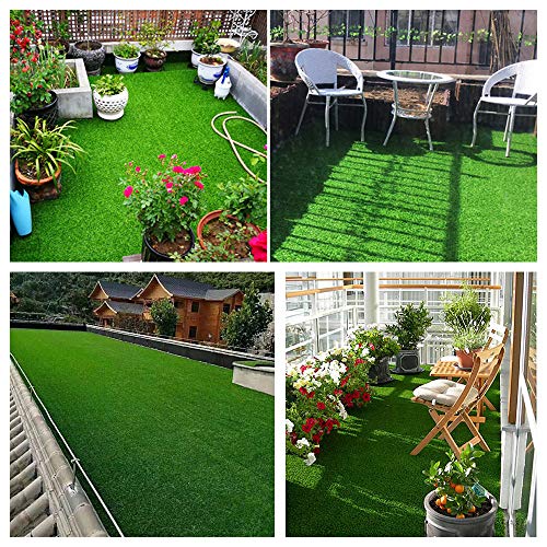 Petgrow Synthetic Artificial Grass Turf 3FTX31FT for Indoor Outdoor Dog Synthetic Grass Mat, Party Wedding Christmas Balcony Garden Astro Turf Rug,Drainage Holes Faux Fake Grass Rug Carpet for Pets - size: 3' x 31' (Rectangular)