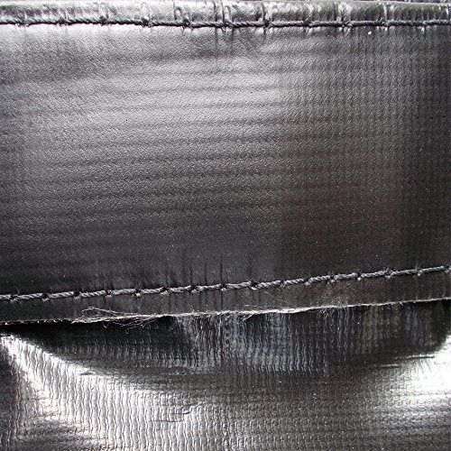 6 x 20 Heavy Duty Waterproof Vinyl Tarp, 16 Mil Gauge, Ideal for Truck, Equipment, Roof, Construction, Kennel, Hay, Camping - color: Black, size: 6x20