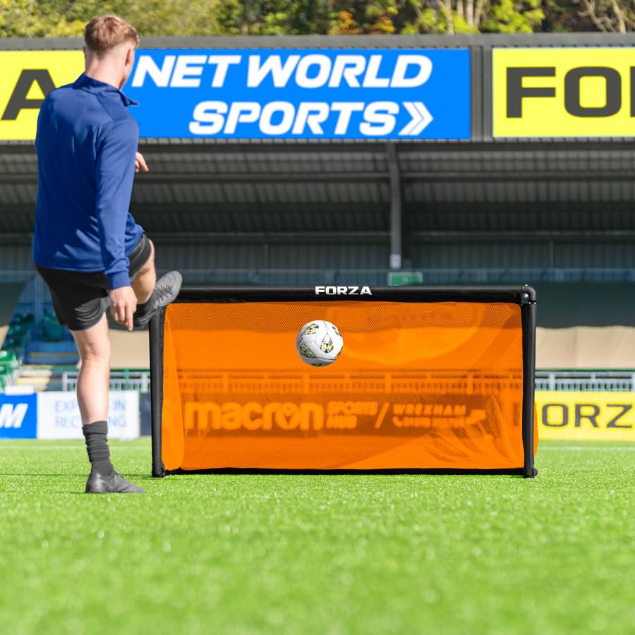 FORZA POD Goal Lite | Lightweight ALU40 Portable Soccer Goal – Assembles in Seconds – Perfect for Training, Matches & Backyard Play – Sizes: 4ft, 5ft & 6ft - color: Orange, size: 6 x 3