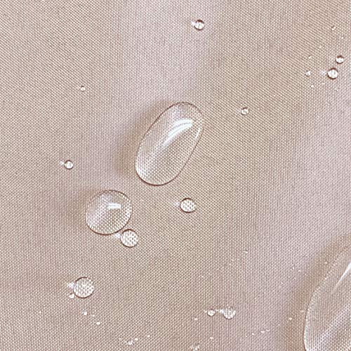 Alion Home Waterproof Rectangle Sun Shade Sail Straight Edge Canopy Cover with Grommet for Pergola Patio Gazebo Carport Outdoor Car Tent (6' x 10', Beige Tan) - color: Beige Tan, size: 6' x 10'