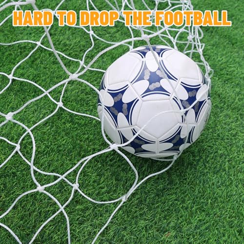 Soccer Goal Nets, Football Net Sports Replacement Post Net for 6' x 4', 8' x 6', 12' x 6't, 24' x 8' Soccer Goals - Not Include Posts - size: 12 x 6 Foot