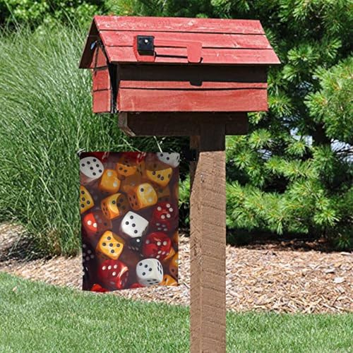games dice set Printing Garden Flags 12x18in for Yard Decoration with 3cm Pole Position Width (Flag Only, No Flagpole Included)