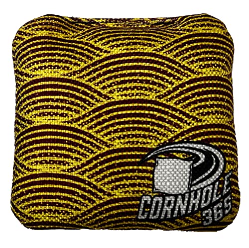 Cornhole365 Themed Cornhole Bag - All-Weather, Heavy-Duty & Durable Polyester Fabric, Resin Filling, Double-Stitched Duck Cloth - Professional Cornhole Bean Bags for Indoor & Outdoor Use - Set of 8 - color: Geometric