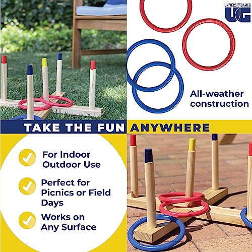 University Games Front Porch Classics, Ring Toss, the Classic Outdoor Lawn Party Game, for 2 Players Ages 8 and Up