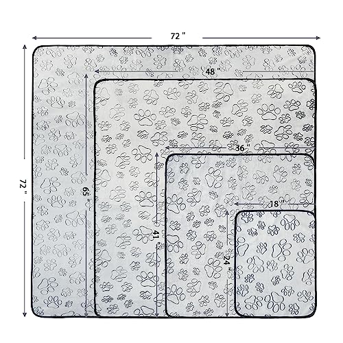 Qeils Reusable Puppy Pads, 2 Pack Washable Pee Pads for Dogs, Waterproof Non Slip Wee Wee pad, Absorbent and Leakproof Training Mats for Potty, Crate, Playpen, Bed, Sofa, 36"x 41" - size: 36x41(pack of 2)
