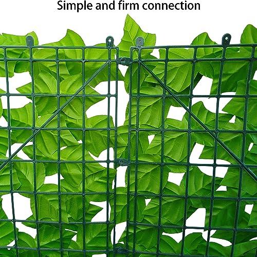ODTORY Artificial Ivy Privacy Fence Wall Screen: 72 X144 in UV-Anti Faux Greenery Backdrop Ivy Vine Leaf Hedges Fence Panels for Patio, Balcony, Garden, Backyard Indoor Outdoor Light Green Decor - size: 6 ft x 12 ft- Vine Leaf
