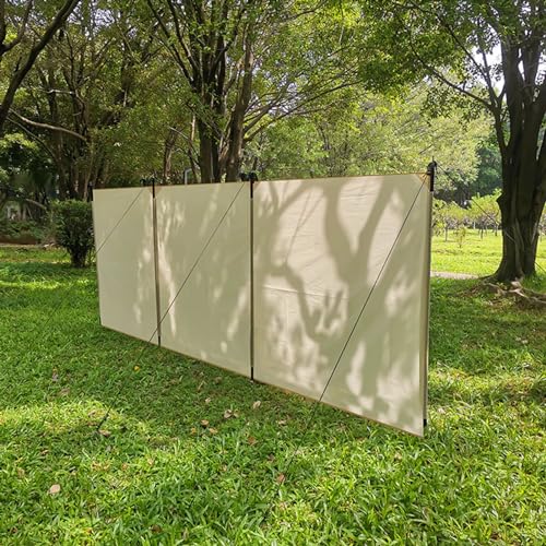 SHYP Camping Windbreaks Stove Windscreen Waterproof Oxford Cloth, Camping Beach Windshield Shelter, Backpack Portable Sunshade Screen, Outdoor Caravan Privacy Fence, for Garden Grills BBQ Picnic