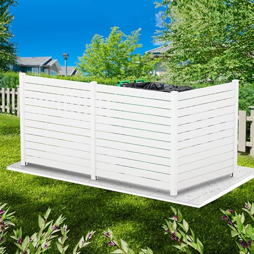 Kozyard Ground Mounting Kit for 3-Panel Privacy Screens – Perfect for Securing to Concrete – Helps Hide Clutter and Keep Your Outdoor Space Neat – Fits Both White & Black Panels - color: Accessory for 3Panels