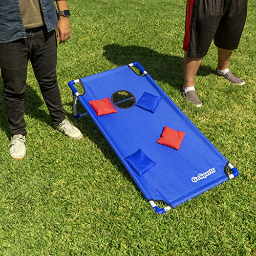 GoSports Portable Cornhole Game Sets – Premium Outdoor Lawn or Beach Toss Game - style: XL Red & Blue