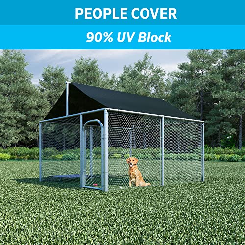 Coolaroo 90% UV Block Heavy Duty Sun Protection Fabric - Breathable Outdoor Shade Cover for Pergolas, Patios, Pets, Vehicles, and Play Areas, Tear-Resistant HDPE, 6ftx50ft Roll, Graphite - color: Graphite, size: 6' X 50'