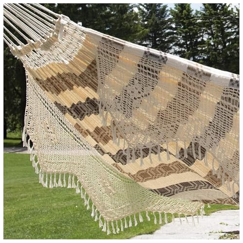 Vivere Authentic Brazilian Luxury Hammock - 450 lb Capacity (Costa) - color: Costa