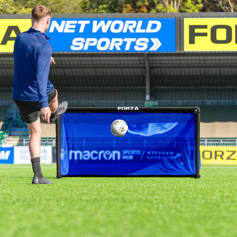 FORZA POD Goal Lite | Lightweight ALU40 Portable Soccer Goal – Assembles in Seconds – Perfect for Training, Matches & Backyard Play – Sizes: 4ft, 5ft & 6ft - color: Electric Blue, size: 6 x 3