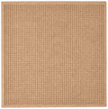 Hudson Exchange (35"x35", Medium Brown) Fashion Scraper Entry Square Floor Mat - color: Medium Brown